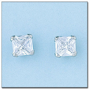 PENDIENTES ORO BLANCO 18KL