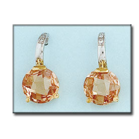 PENDIENTES ORO 18KL BICOLOR CHAMPAN