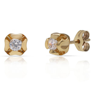 PENDIENTES ORO 18KL CIRCONITAS