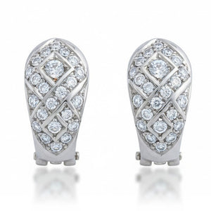 PENDIENTES ORO BLANCO 18KL CIRCONITAS