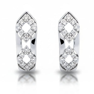 PENDIENTES ORO BLANCO 18KL CIRCONITAS