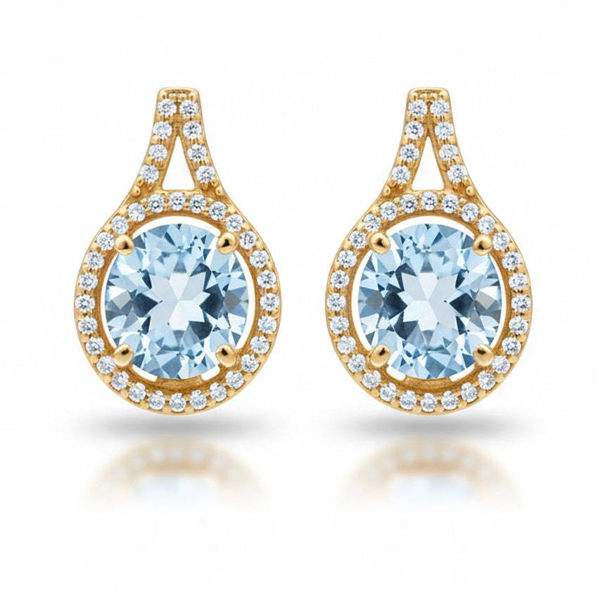PENDIENTES ORO 18KL CIRCONITAS