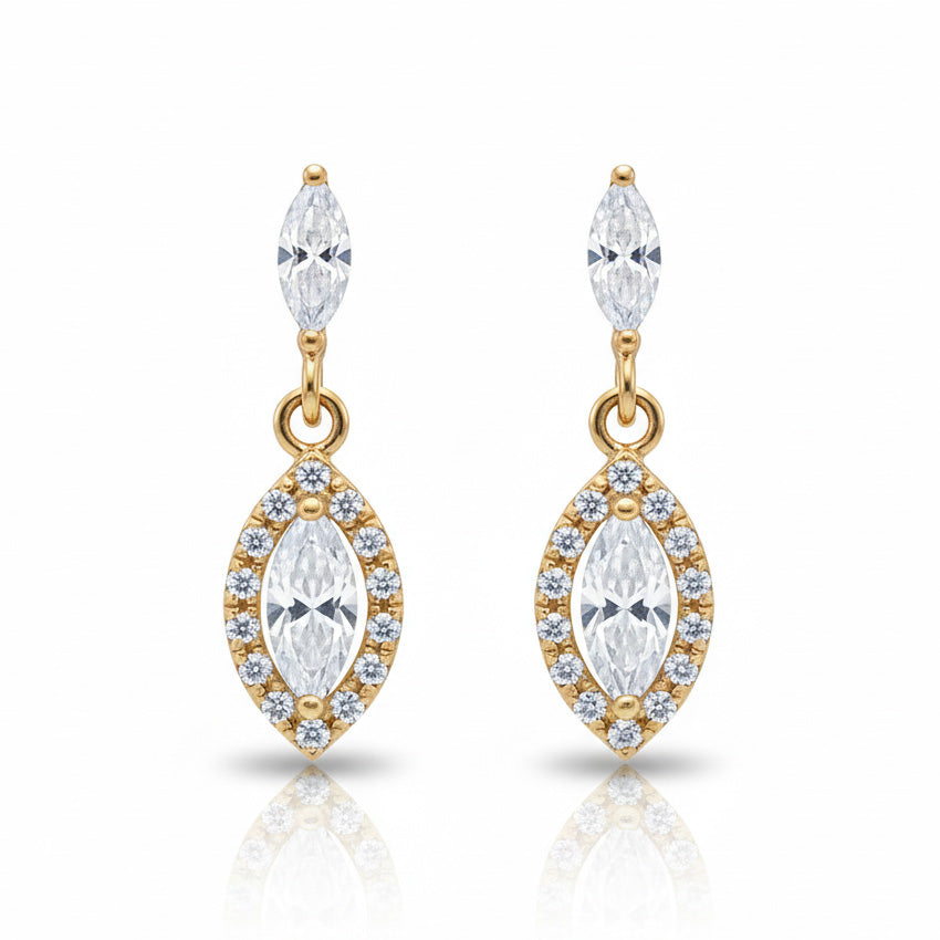 PENDIENTES ORO 18KL CIRCONITAS