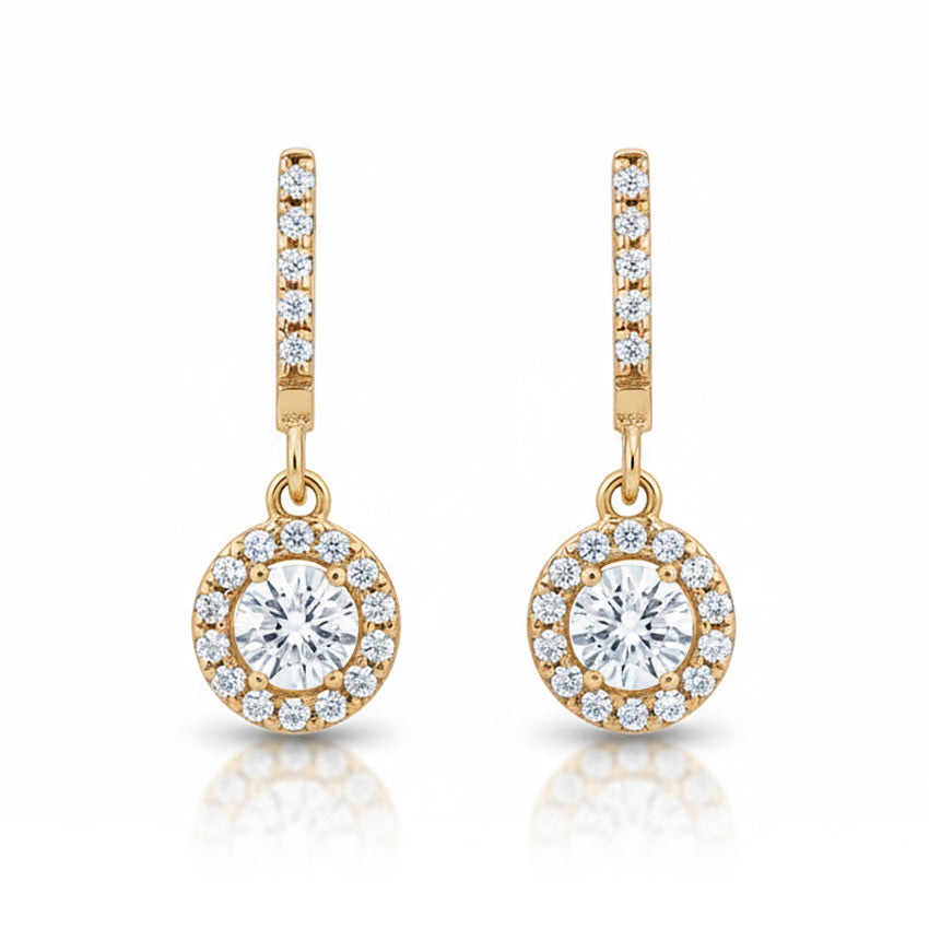 PENDIENTES ORO 18KL CIRCONITAS