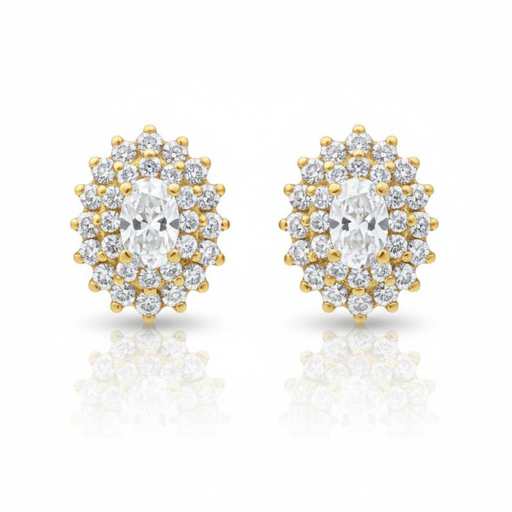 PENDIENTES ORO 18KL CIRCONITAS