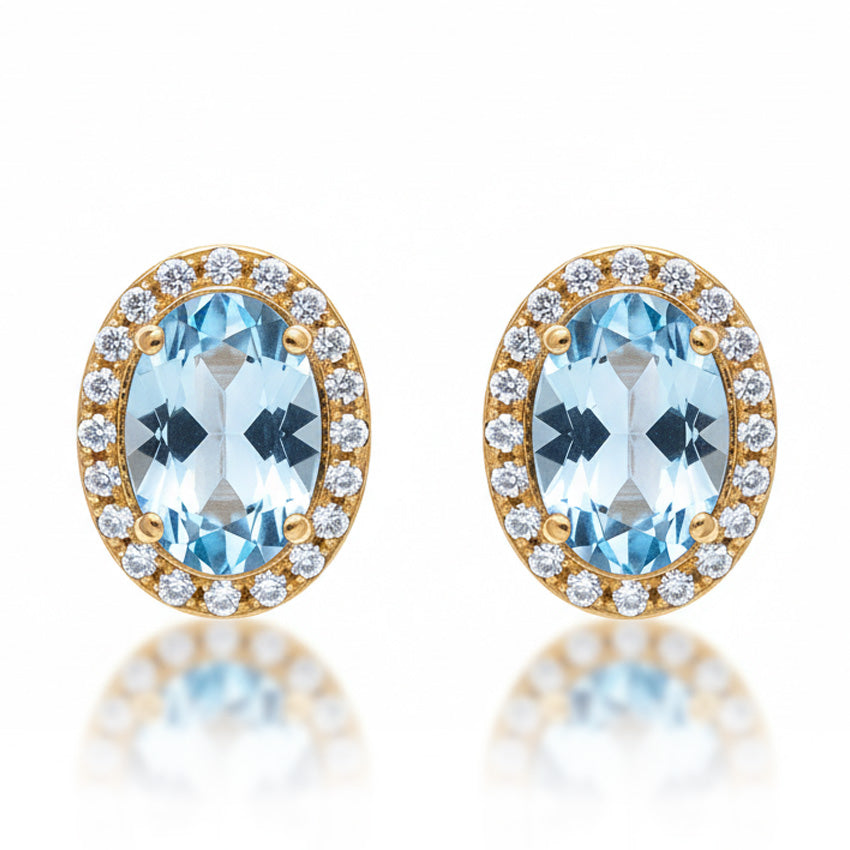 PENDIENTES ORO 18KL CIRCONITAS