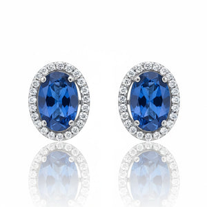 PENDIENTES ORO BLANCO 18KL CIRCONITAS