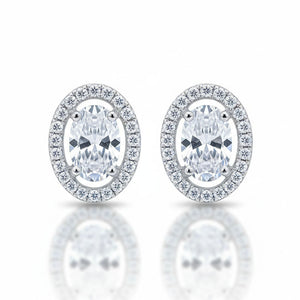 PENDIENTES ORO BLANCO 18KL CIRCONITAS