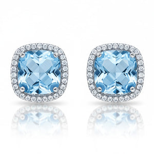 PENDIENTES ORO BLANCO 18KL