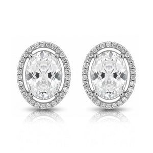 PENDIENTES ORO BLANCO 18KL CIRCONITAS