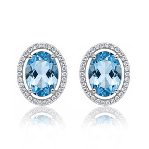 PENDIENTES ORO BLANCO 18KL
