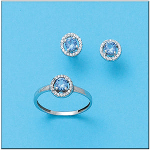 PENDIENTES ORO BLANCO 18KL