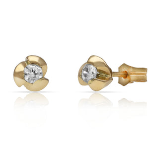PENDIENTES ORO 18KL CIRCONITAS