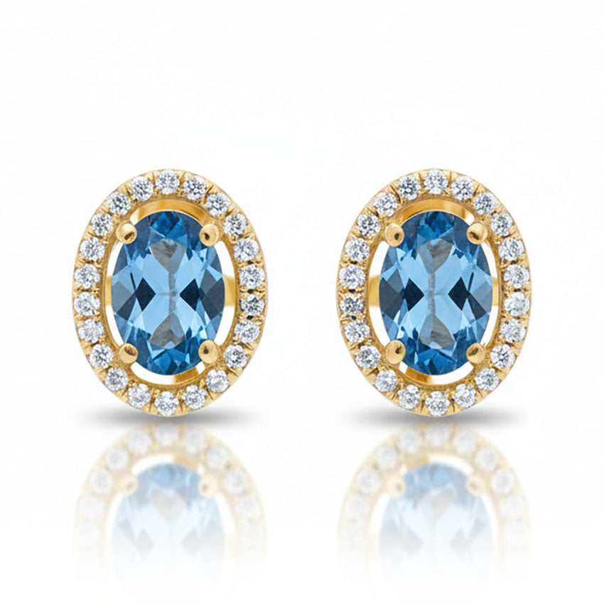 PENDIENTES ORO 18KL CIRCONITAS