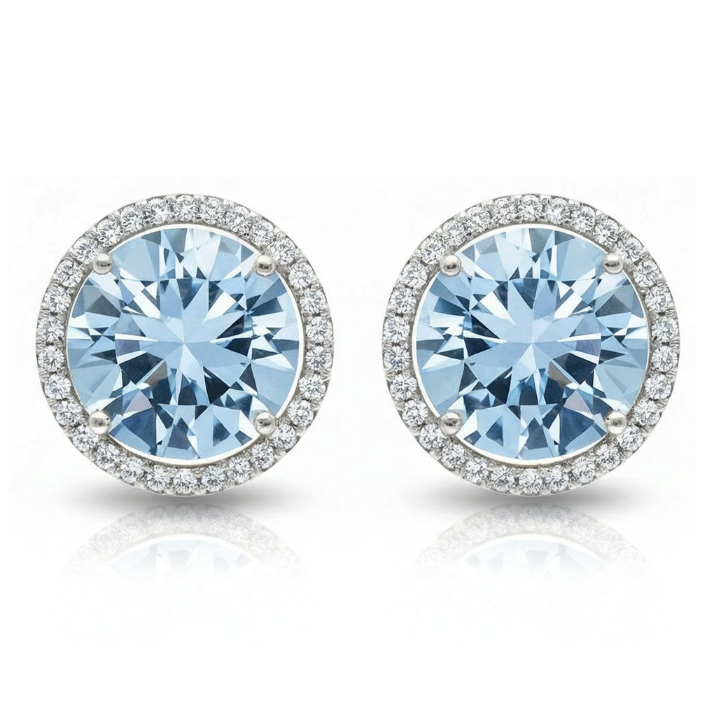 PENDIENTES ORO BLANCO 18KL