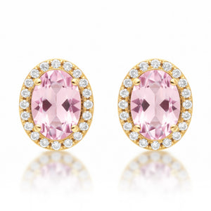PENDIENTES ORO 18KL NANO MORGANITA