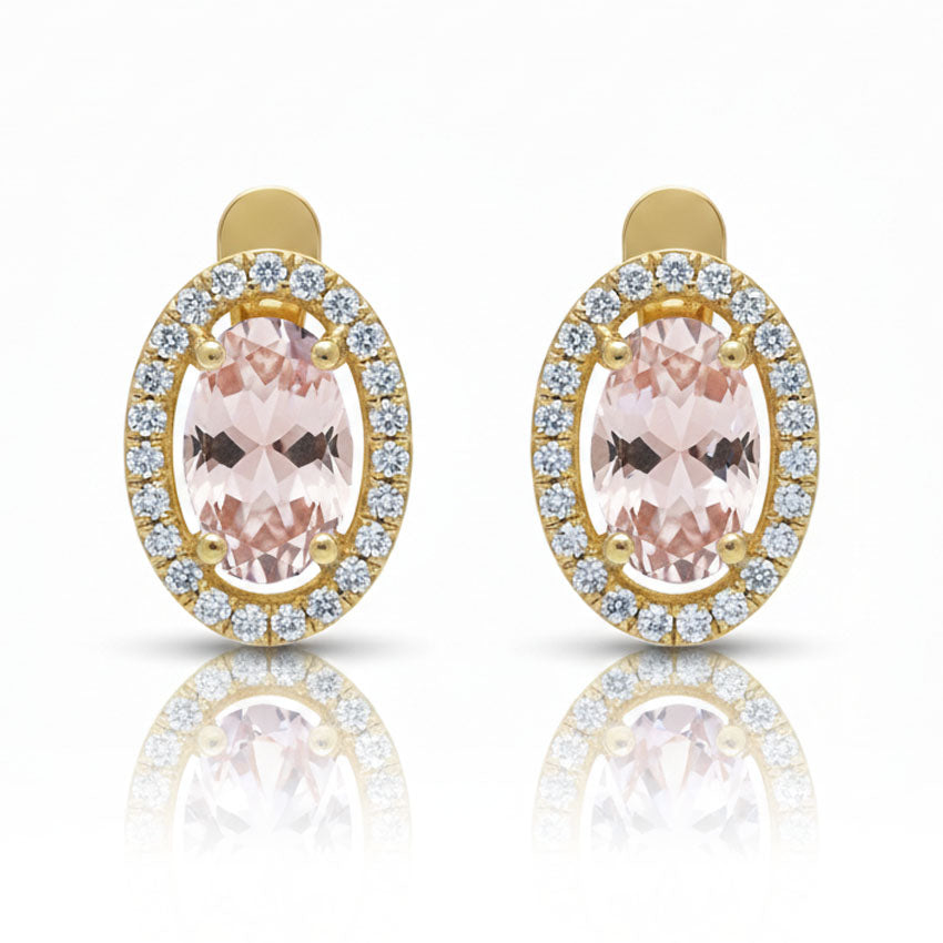 PENDIENTES ORO 18KL NANO MORGANITA