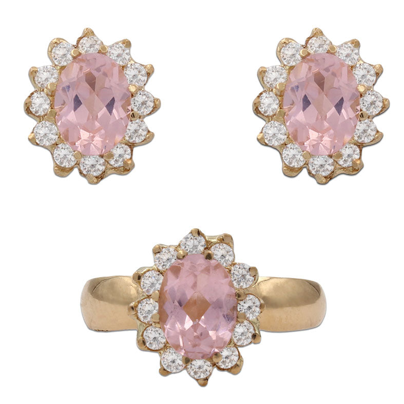PENDIENTES ORO 18KL NANO MORGANITA