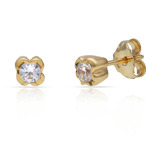 PENDIENTES ORO 18KL CIRCONITAS - 5x5MM
