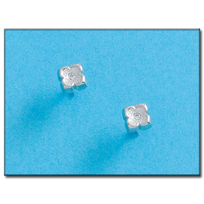PENDIENTES ORO BLANCO 18KL