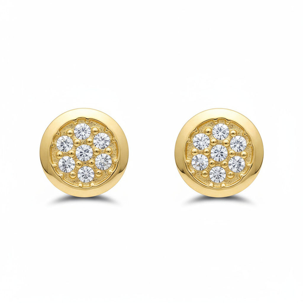 PENDIENTES ORO 18KL REDONDOS 8MM