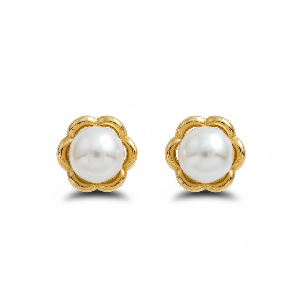 PENDIENTES ORO 18KL PERLAS 10MM