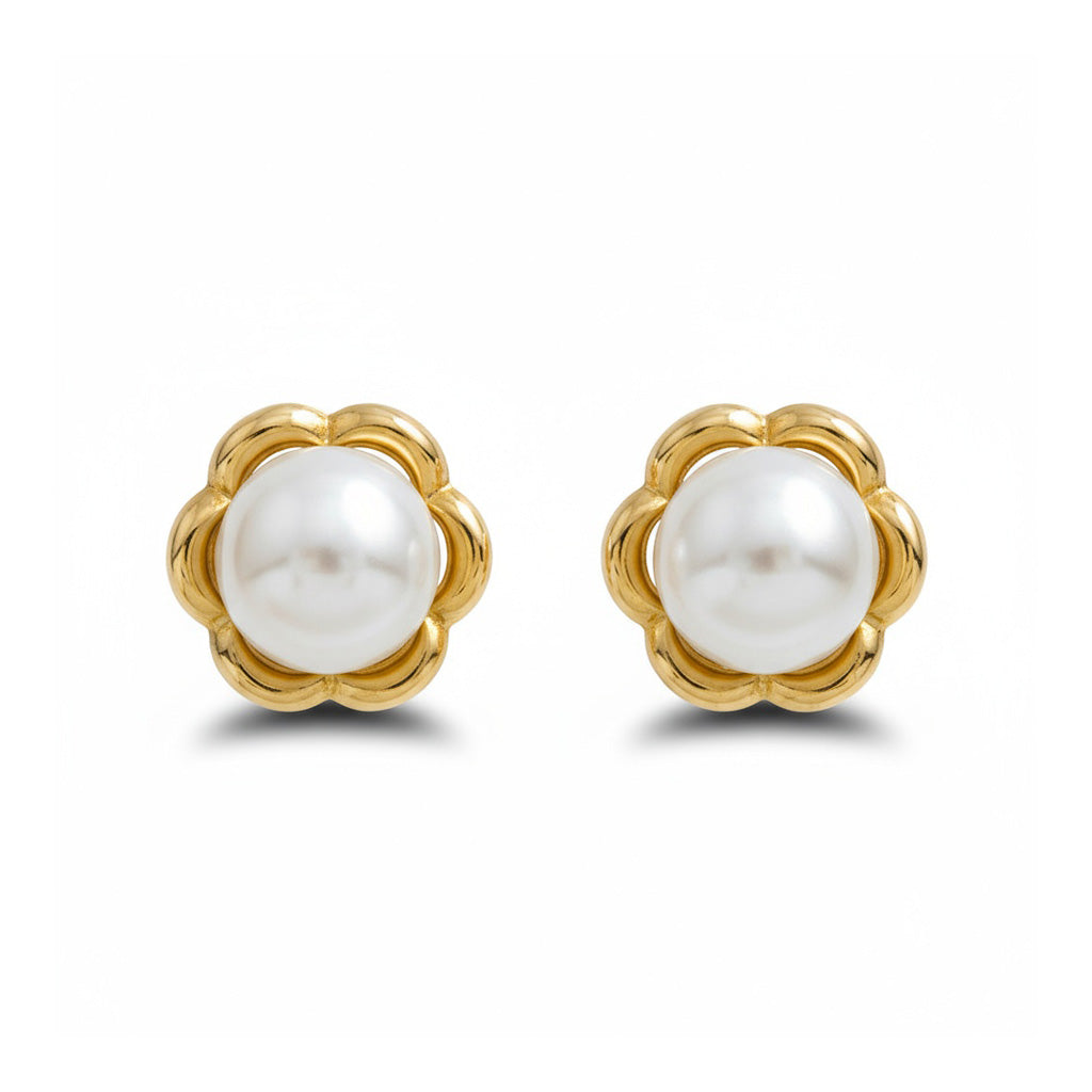 PENDIENTES ORO 18KL PERLAS 12MM