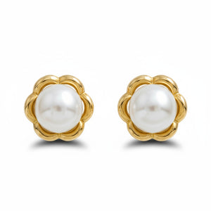 PENDIENTES ORO 18KL PERLAS 14MM