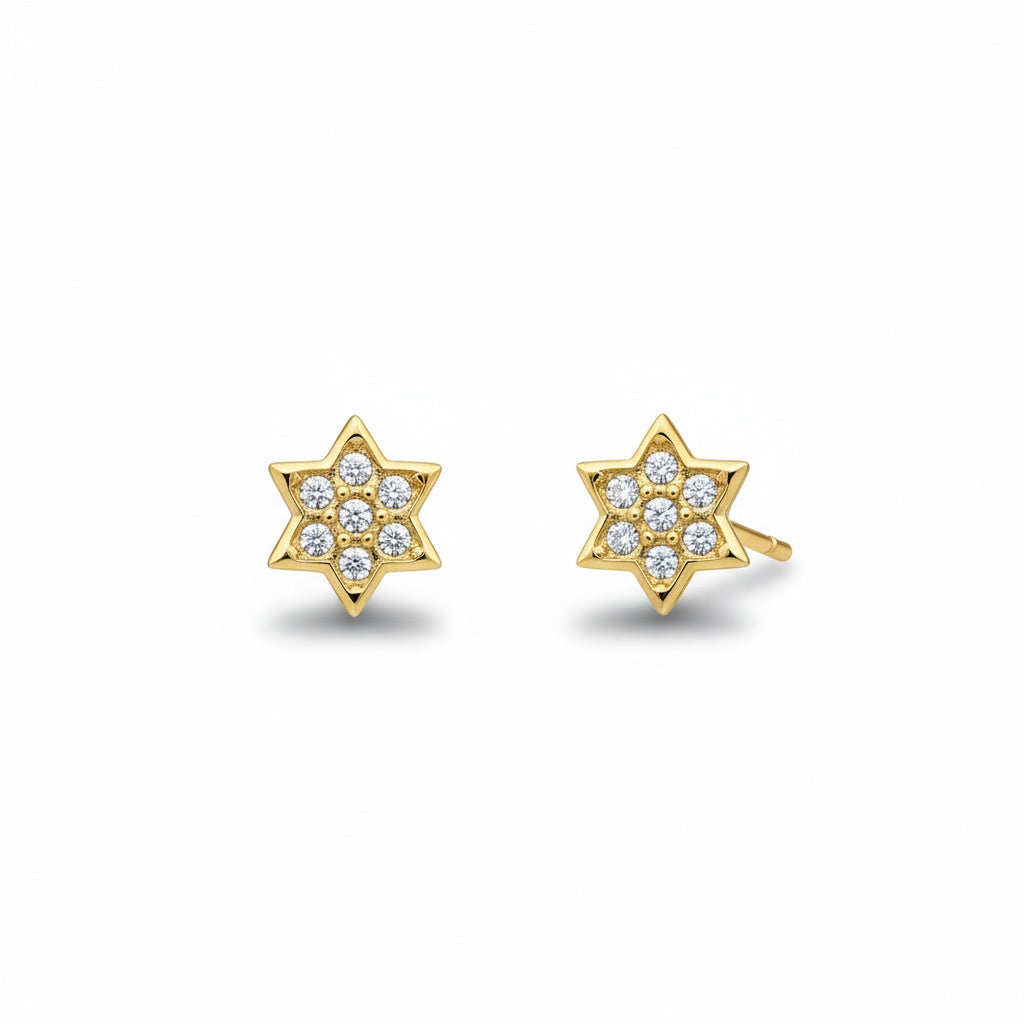 PENDIENTES ORO 18KL ESTRELLAS
