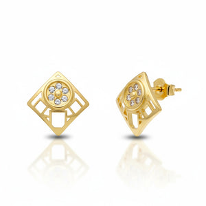 PENDIENTES ORO 18KL CUADRADOS