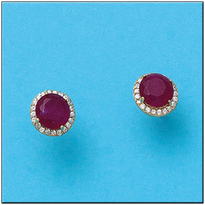 PENDIENTES ORO 18KL REDONDOS - 8MM