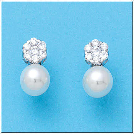 PENDIENTES ORO BLANCO 18KL