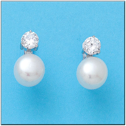 PENDIENTES ORO BLANCO 18KL
