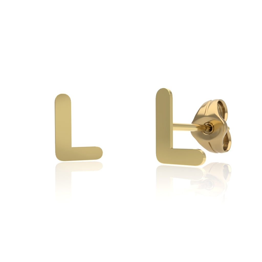 PENDIENTES ORO 18KL INICIALES