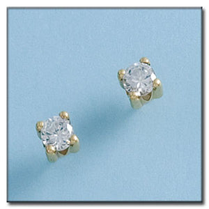 PENDIENTES ORO 18KL CIRCONITAS - 5x5MM