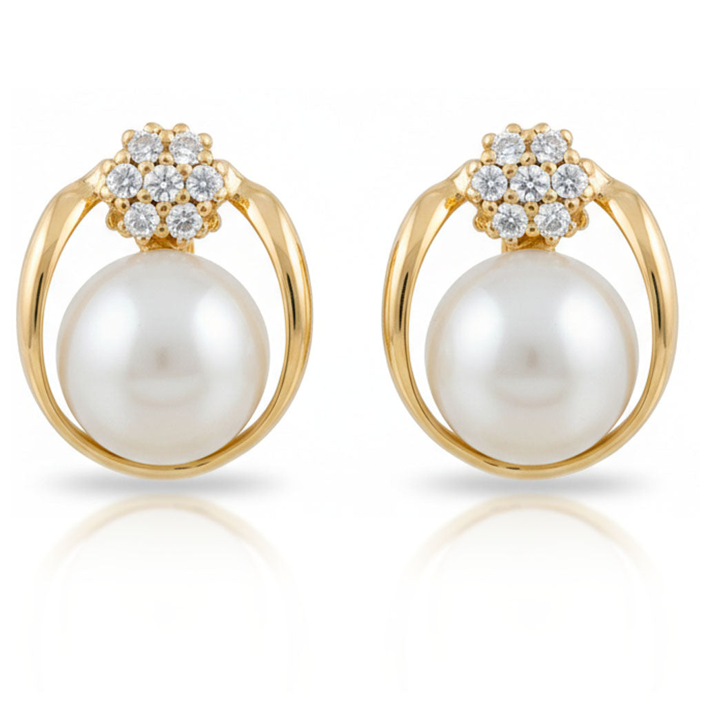 PENDIENTES ORO 18KL PERLAS JAPONESAS