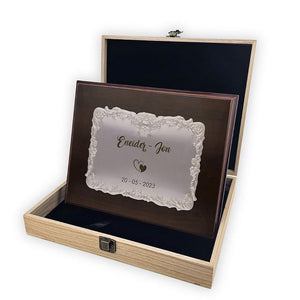PLACA HOMENAJE ALUMINIO 21X16.50 - 15X11