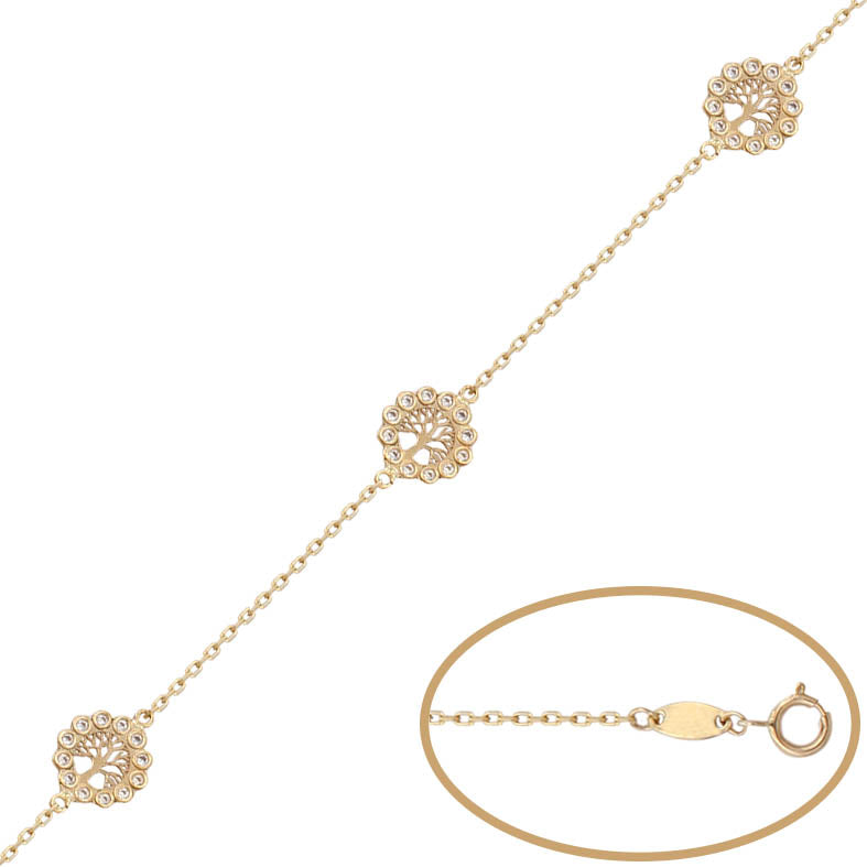 PULSERA ORO 18KL ARBOL DE LA VIDA