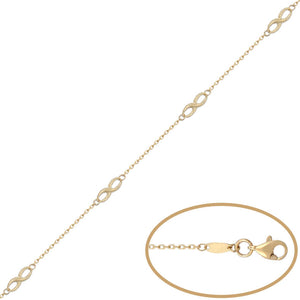 PULSERA ORO 18KL - 4 INFINITOS