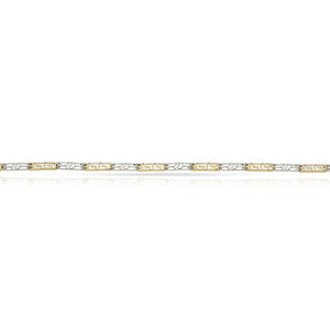 PULSERA ORO 18KL BICOLOR