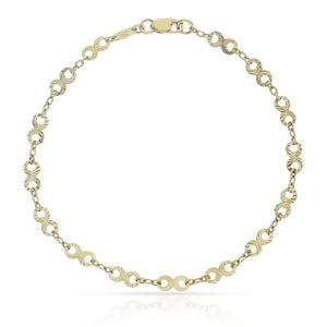 PULSERA ORO 18KL INFINITOS TALLADOS - 4MM