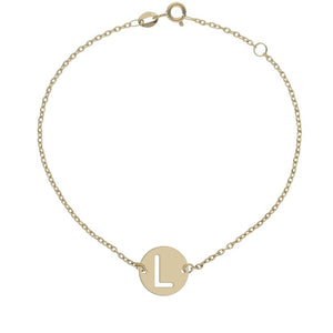 PULSERA ORO 18KL LETRA - 12MM
