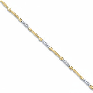 PULSERA BICOLOR ORO 18KL CIRCONITAS