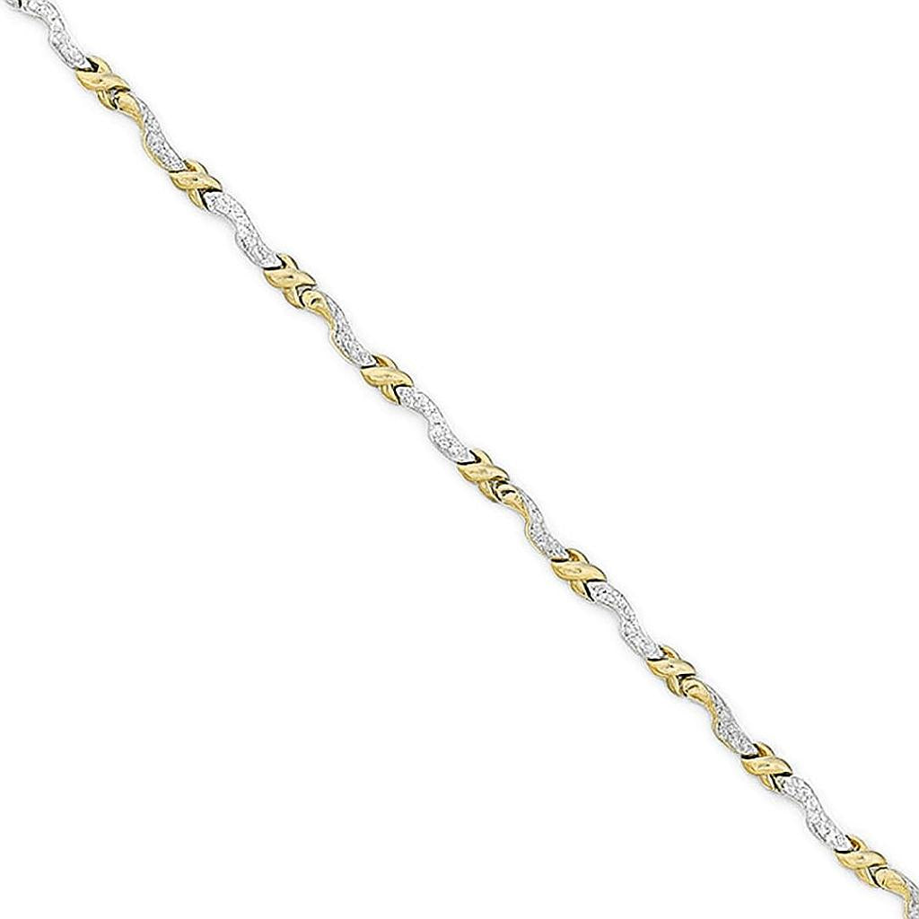 PULSERA BICOLOR ORO 18KL CIRCONITAS