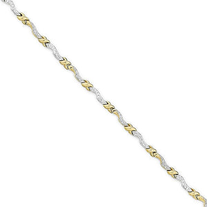 PULSERA BICOLOR ORO 18KL CIRCONITAS
