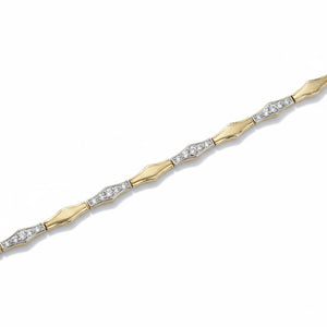PULSERA BICOLOR ORO 18KL CIRCONITAS