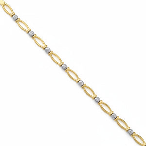PULSERA TROQUELADA ORO 18KL