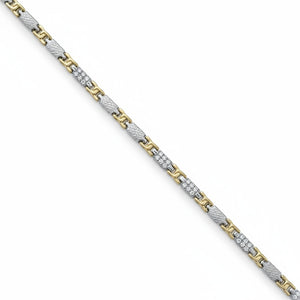 PULSERA BICOLOR ORO 18KL CIRCONITAS