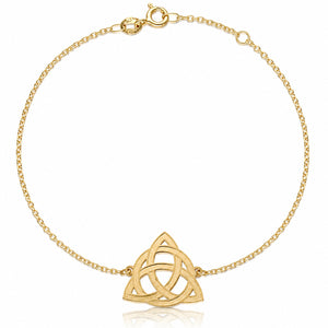 PULSERA ORO 18KL TRIQUETA + CIRCULO