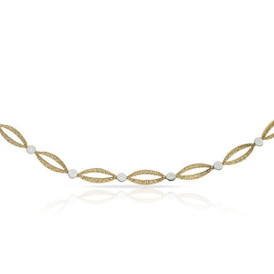 PULSERA ORO 18KL BICOLOR TALLADA